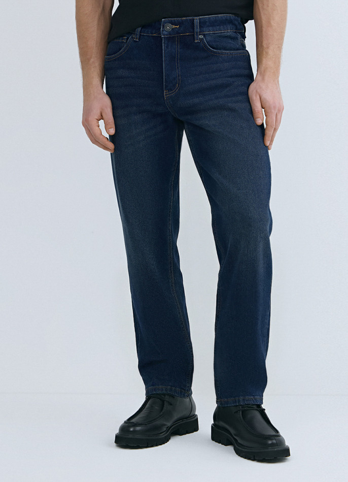 Утеплённые джинсы Slim