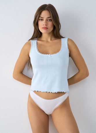 Классические трусы-брифы с кружевом, 3 шт.