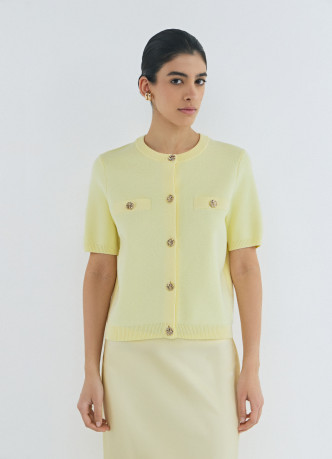 Кардиган с коротким рукавом