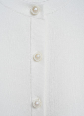 Кардиган с декором из перьев