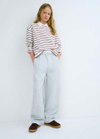 Поло с длинным рукавом для девочек