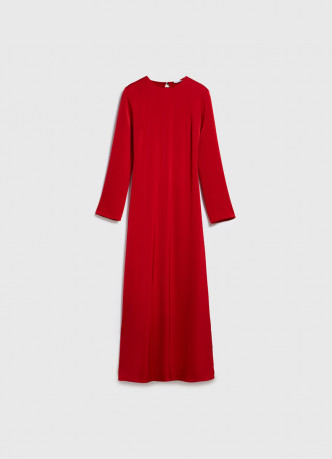 Сатиновое платье с завязками на спине