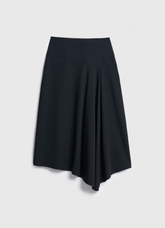 Асимметричная юбка миди