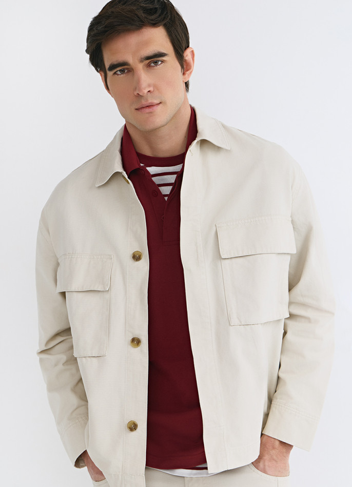 Куртка-рубашка из канваса