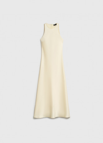 Сатиновое платье с американской проймой