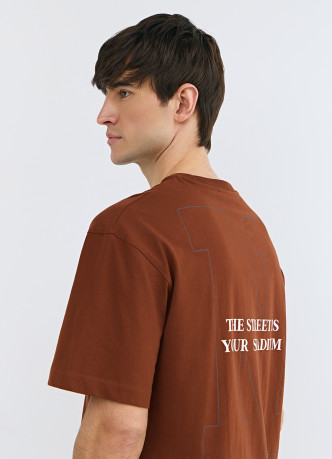 Футболка из хлопка с принтом