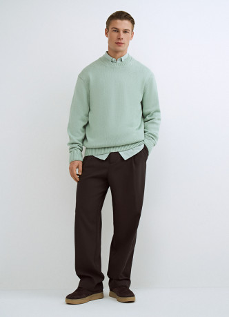 Широкие брюки с ремнём