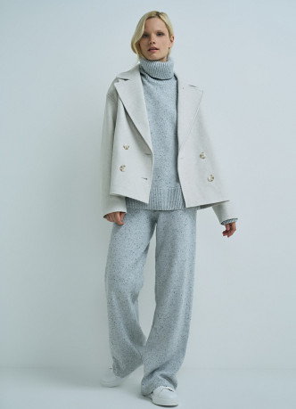 Широкие брюки из фактурной пряжи