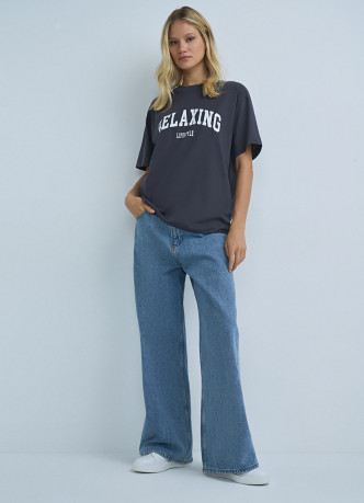 Футболка оверсайз с принтом