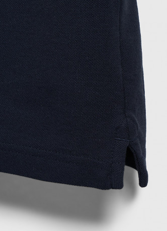 Поло из хлопка с принтом