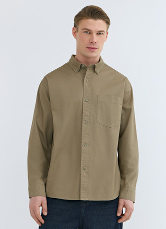 Рубашка из твила с карманом