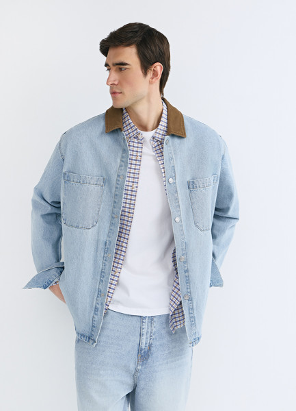 Джинсовая рубашка Голубой 4999₽