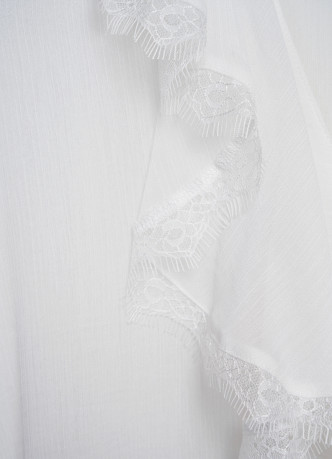 Блузка из шифона с рюшами