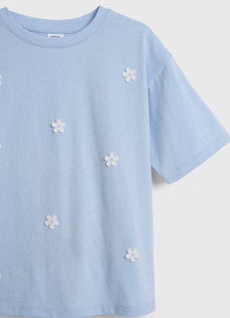 Футболка с декором для девочек