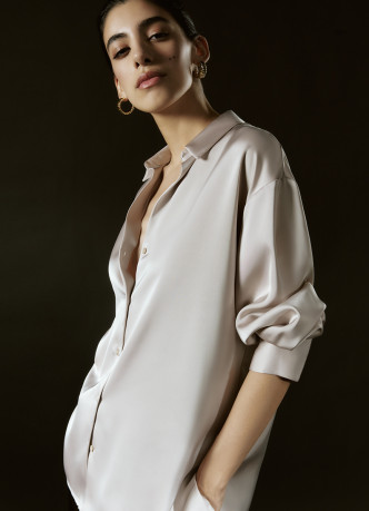 Сатиновая блузка