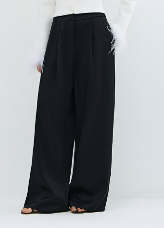 Атласные прямые брюки