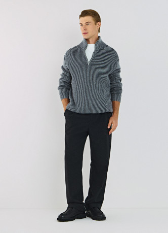 Джемпер с ангорой и шерстью