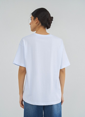 Футболка оверсайз с принтом