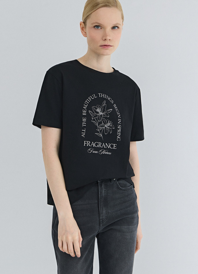 Футболка с принтом