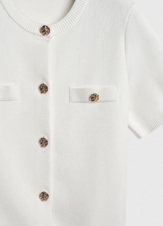 Кардиган с коротким рукавом