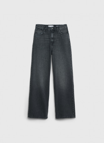 Широкие джинсы со средней посадкой