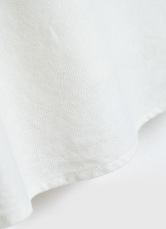 Топ изо льна на бретелях