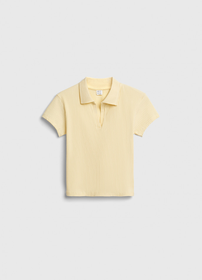 Поло в рубчик для девочек