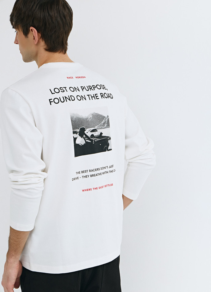 Футболка из плотного джерси с принтом