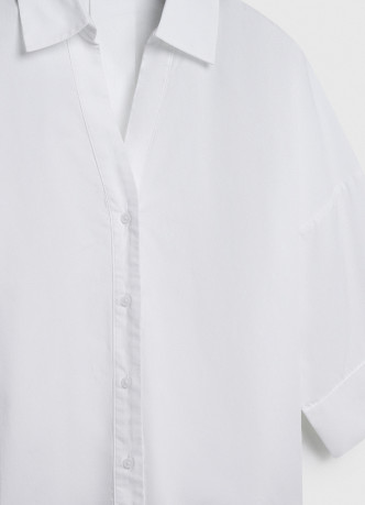 Рубашка в полоску с рукавом 3/4