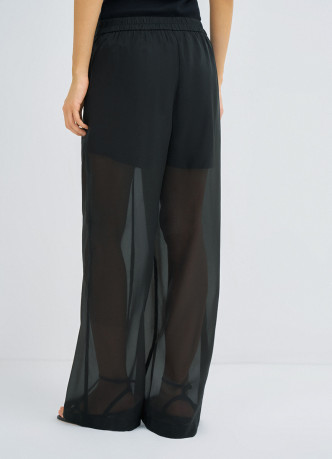 Полупрозрачные брюки из органзы