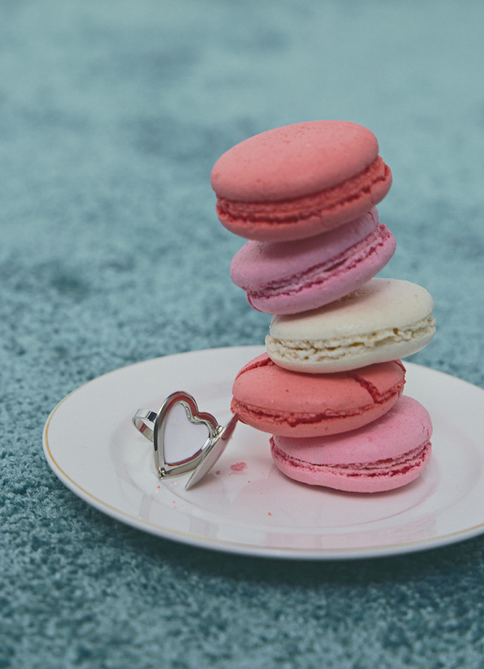 Кольцо-локет в форме сердца