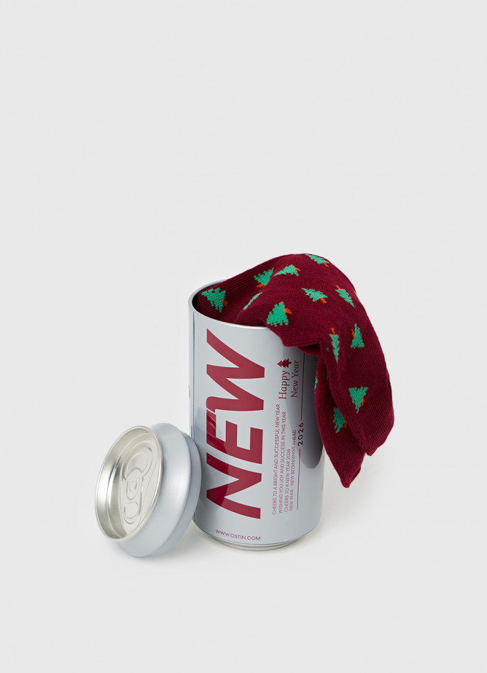 Новогодние носки в подарочной упаковке