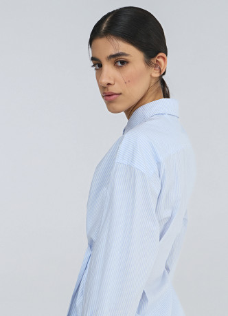 Асимметричная рубашка из хлопка