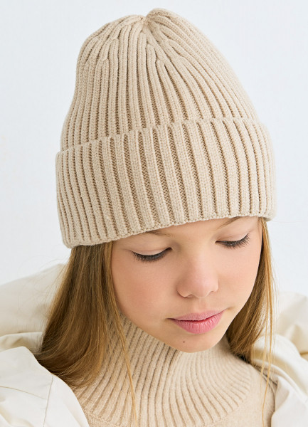 

Шапка для девочек, Бежевый