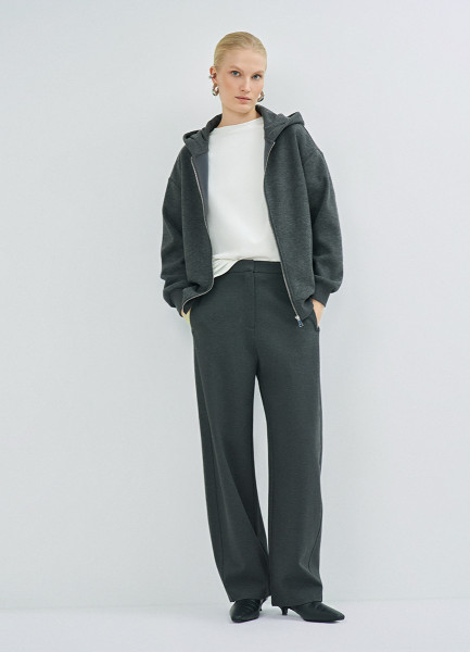 

Трикотажные брюки О-силуэта, Серый