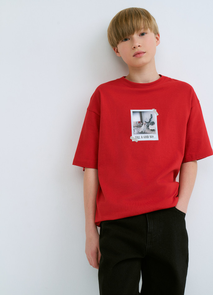 Футболка с принтом для мальчиков