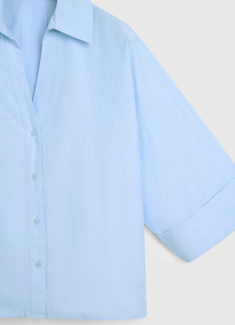 Рубашка в полоску с рукавом 3/4