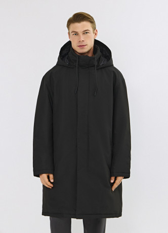 Удлинённая куртка с капюшоном