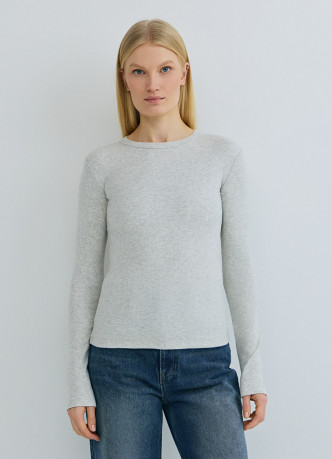 Лонгслив в рубчик