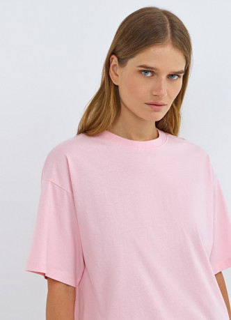 Хлопковая футболка свободного кроя