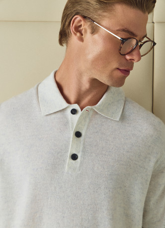 Джемпер поло из шерсти мериноса