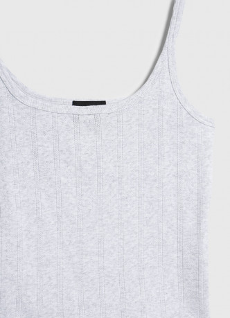 Пижамная майка из ажурного трикотажа