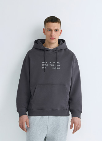 Худи с текстовым принтом