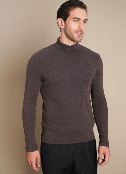 

Футболка Turtle-Neck с длинными рукавами, Пыльно-коричневый