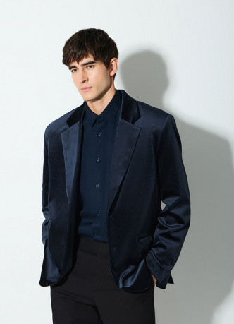 Однобортный пиджак из бархата