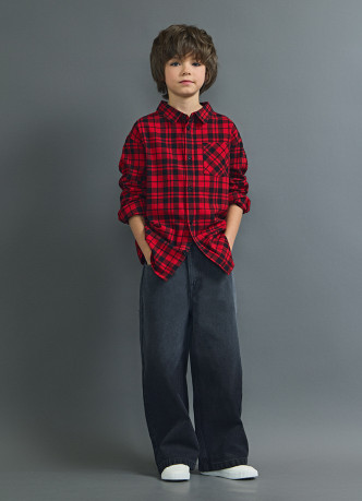 Рубашка в клетку для мальчиков