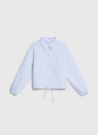 Рубашка с утяжкой по низу для девочек