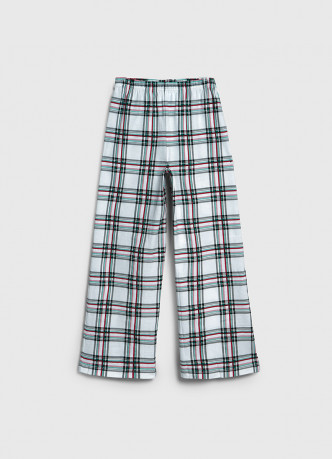 Пижамные брюки в клетку для девочек
