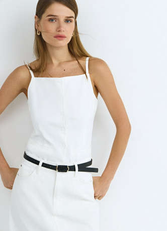 Жилет на тонких бретелях