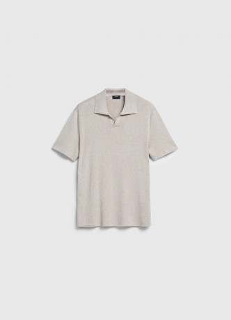 Вязаное поло с коротким рукавом